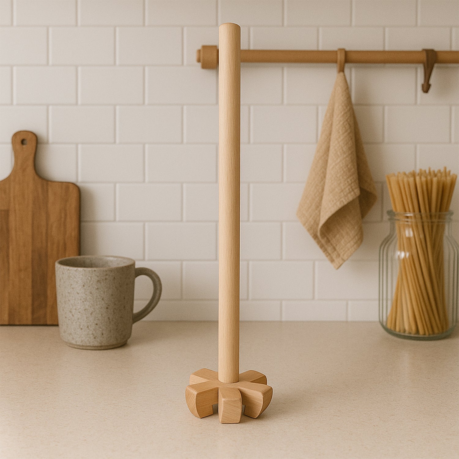Wooden blender for all kitchen purposes. Wooden blender for all kitchen purposes.